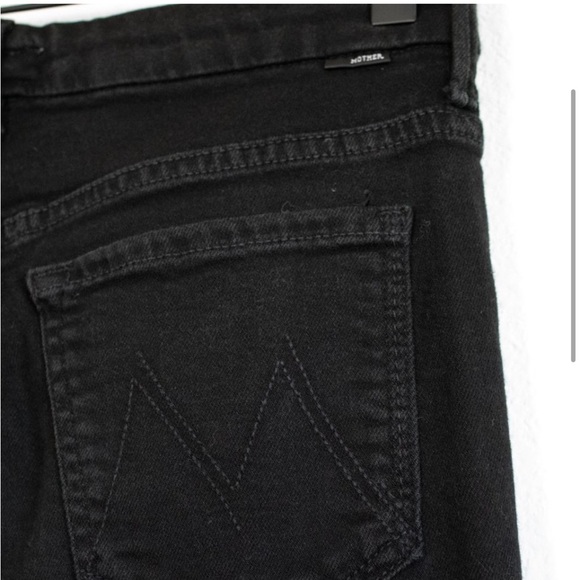 Mother Denim High Waisted Looker Black Skinny Jeans - Picture 8 of 11